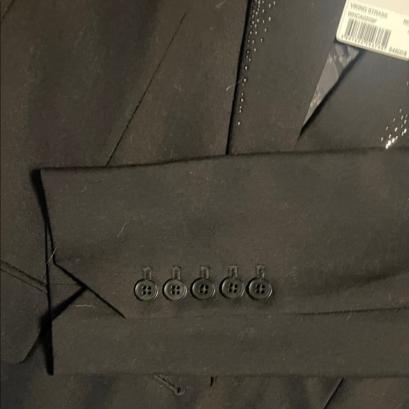 Zadig & Voltaire Black Blazer with Glitter Detail on collar size 40 about a 8-10 - Picture 5 of 14